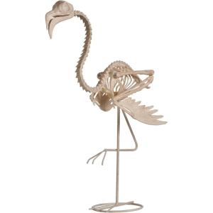 imageJOYIN Flamingo Skeleton Halloween Decorations 276 Inch Tall Spooky Flamingo Posable Animal Skeleton with Movable Joints for Halloween Indoor Outdoor Yard Garden Lawn Patio Prop Decor