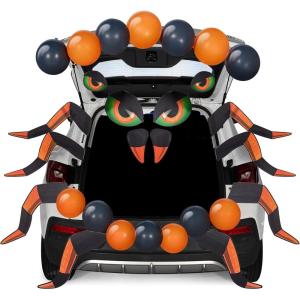 imageJOYIN Halloween Trunk Or Treat Car Decorations Kit for SUV Halloween Decor Outdoor Ocean Sea Animals Shark Seaweed Turtle Octopus Whale Dolphin Stickers Decor with Balloons for Door Archway Entryway