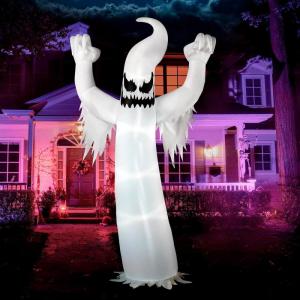 imageJoiedomi 12 FT Halloween Inflatables Outdoor Decorations Scary Ghost Halloween Decor Inflatable Ghost Blow Ups for Yard with LEDs for Outside Yard DecorationsAngry Ghost