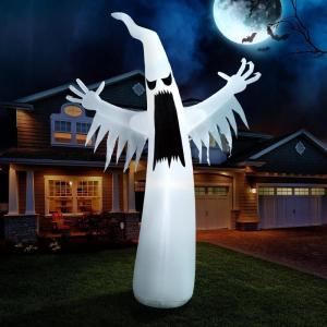 imageJoiedomi 12 FT Halloween Inflatables Outdoor Decorations Scary Ghost Halloween Decor Inflatable Ghost Blow Ups for Yard with LEDs for Outside Yard DecorationsHowling Ghost