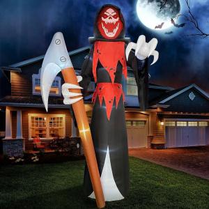 imageJoiedomi 12 ft Tall Halloween Inflatable Outdoor Decoration Blow Up Yard Decorations Grim Reaper Halloween Decor Inflatables with LED for Scary Outside DecorGrim Reaper