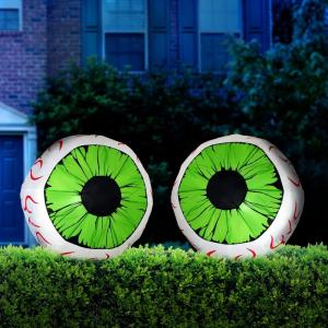 imageJoiedomi 2 Packs Halloween Inflatables Large Set of Eyes Decoration Blow Ups Green Eyes for Yard 3 Ft Inflatable Halloween Decor Outdoor with LEDs Party Supplies Blow up Decoration for Indoor OutdoorEmerald Eyeball
