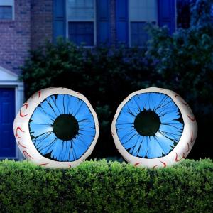 imageJoiedomi 2 Packs Halloween Inflatables Large Set of Eyes Decoration Blow Ups Green Eyes for Yard 3 Ft Inflatable Halloween Decor Outdoor with LEDs Party Supplies Blow up Decoration for Indoor OutdoorIced Eyeball