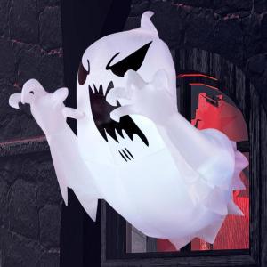 imageJoiedomi 45 FT Halloween Inflatable Scary Flying Ghost Broke Out from Window Inflatable with Buildin LED Blow Up Ghost for Halloween Party Indoor Outdoor Yard Garden Lawn DecorationRoaring Ghost