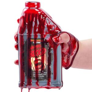 imageSpooktacular Creations 16oz Fake Blood Washable Fake Blood for Clothes Fake Blood Gallon Vampire Blood for Makeup Stage Blood for Zombie sfx Cosplay Costume Makeup