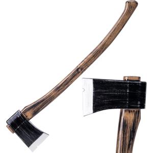 imageSpooktacular Creations 27quot Halloween Realistic Foam Felling Axe Scary Toy Weapons Fake Plastic Toy Axes for Women Men Halloween Costume Cosplay Party Props Accessories Brown