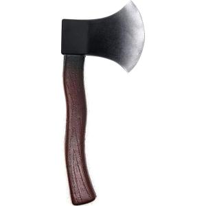imageSpooktacular Creations Halloween Fake Hatchet Prop Lumberjack Costume Accessories Weapons Toy Realistic Felling Axe for Kids Women Men Halloween Costume Cosplay Party Trick Props Grey
