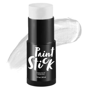 imageSpooktacular Creations Halloween Makeup Face and Body Paint Makeup Foundation Stick  Oily Waterproof Foundation Stick for Cosplay Zombie Skeleton Clown for Adult Party Dress Up 1 Oz Redwhite