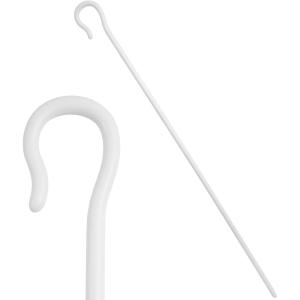 imageSpooktacular Creations Halloween Shepherd Staff Shepherds Crooked Walking Cane Accessory for Costume Dress Up PartyWHITE