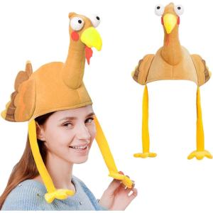 imageSpooktacular Creations Thanksgiving Turkey Hat Thanksgiving Accessories Turkey Hat for Party Favor Supplies Dressup Party for Adults