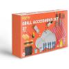 image27 PCS Kids BBQ Grill Playset Backyard Barbecue Play Grill Toy Set for Toddlers Play Food Sets for Kids Kitchen