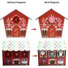 imageChristmas 12 Days Countdown Advent Calendar with 1 Magnetic Wooden Gingerbread House and 12 Magnets Characters