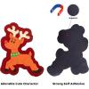 imageChristmas 12 Days Countdown Advent Calendar with 1 Magnetic Wooden Gingerbread House and 12 Magnets Characters