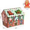 imageChristmas 12 Days Countdown Advent Calendar with 1 Magnetic Wooden Gingerbread House and 12 Magnets Characters