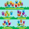 imageJOYIN 100PCS Assorted Stamps for Kids SelfInk for Party Favor Teacher Stamps Kids Treasure Box Prize for Classroom Easter Egg Stuffers 50 Designs Dinosaur Halloween Stampers