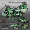 imageJOYIN 10in1 Military Helicopter Toys Set with Light Sound Trucks Boat Bike Army Men Weapons  Christmas Birthday Party Gifts for Kids