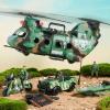 imageJOYIN 10in1 Military Helicopter Toys Set with Light Sound Trucks Boat Bike Army Men Weapons  Christmas Birthday Party Gifts for Kids