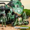 imageJOYIN 10in1 Military Helicopter Toys Set with Light Sound Trucks Boat Bike Army Men Weapons  Christmas Birthday Party Gifts for Kids