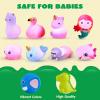 imageJOYIN 12 PCS Light Up Bath Toys Toddler Flashing Colourful LED Bathtub Mermaid Toy Baby Bathtime Floating Rubber Shower Gifts for Infant Kids Boy Girl Valentines Easter Gifts Swimming Pool Party