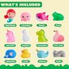 imageJOYIN 12 PCS Light Up Bath Toys Toddler Flashing Colourful LED Bathtub Mermaid Toy Baby Bathtime Floating Rubber Shower Gifts for Infant Kids Boy Girl Valentines Easter Gifts Swimming Pool Party