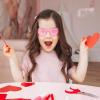 imageJOYIN 12 Pack Heart Shape Glasses Rimless Sunglasses Classroom Exchange Gift for Kidspink