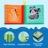 imageJOYIN 12 Pcs Bath Books Nontoxic Fabric Soft Crinkly Cloth Books Waterproof Bathtub Pool and Early Education First Toys for Infant Newborn Baby Toddlers Kids Birthday Gifts