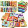 imageJOYIN 12 Pcs Bath Books Nontoxic Fabric Soft Crinkly Cloth Books Waterproof Bathtub Pool and Early Education First Toys for Infant Newborn Baby Toddlers Kids Birthday Gifts