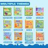 imageJOYIN 12 Pcs Bath Books Nontoxic Fabric Soft Crinkly Cloth Books Waterproof Bathtub Pool and Early Education First Toys for Infant Newborn Baby Toddlers Kids Birthday Gifts