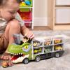 imageJOYIN 13 in 1 Dinosaur Toys for Kids 35 Dinosaur Truck with 12 Pull Back Cars Birthday Gifts Toys for 3 4 5 Year Old Boy Transport Carrier Truck for Toddlers Christmas Great Gifts for GrandkidsTyrannosaurus Truck