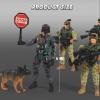 imageJOYIN 16 PCs Army Men Playset with 12 Realistic Army Ranger Men Action Figures and Weapon Gear Accessories Military Soldiers Action Figures Playset for Boys Gift