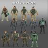 imageJOYIN 16 PCs Army Men Playset with 12 Realistic Army Ranger Men Action Figures and Weapon Gear Accessories Military Soldiers Action Figures Playset for Boys Gift