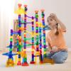 imageJOYIN 170Pcs Glowing Marble Run Construction Building Blocks Toys with 5 Glow in The Dark Glass Marbles STEM Educational Building Block Toy Gift for Christmas120 Plastic Pieces  50 Glass Marbles170Super Set