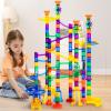 imageJOYIN 170Pcs Glowing Marble Run Construction Building Blocks Toys with 5 Glow in The Dark Glass Marbles STEM Educational Building Block Toy Gift for Christmas120 Plastic Pieces  50 Glass Marbles170Super Set
