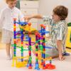 imageJOYIN 170Pcs Glowing Marble Run Construction Building Blocks Toys with 5 Glow in The Dark Glass Marbles STEM Educational Building Block Toy Gift for Christmas120 Plastic Pieces  50 Glass Marbles196Extreme Set