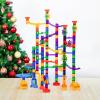 imageJOYIN 170Pcs Glowing Marble Run Construction Building Blocks Toys with 5 Glow in The Dark Glass Marbles STEM Educational Building Block Toy Gift for Christmas120 Plastic Pieces  50 Glass Marbles170Super Set