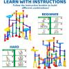 imageJOYIN 170Pcs Glowing Marble Run Construction Building Blocks Toys with 5 Glow in The Dark Glass Marbles STEM Educational Building Block Toy Gift for Christmas120 Plastic Pieces  50 Glass MarblesSuper Set