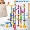 imageJOYIN 170Pcs Glowing Marble Run Construction Building Blocks Toys with 5 Glow in The Dark Glass Marbles STEM Educational Building Block Toy Gift for Christmas120 Plastic Pieces  50 Glass Marbles170Super Set