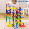 imageJOYIN 170Pcs Glowing Marble Run Construction Building Blocks Toys with 5 Glow in The Dark Glass Marbles STEM Educational Building Block Toy Gift for Christmas120 Plastic Pieces  50 Glass Marbles196Extreme Set