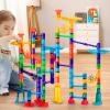imageJOYIN 170Pcs Glowing Marble Run Construction Building Blocks Toys with 5 Glow in The Dark Glass Marbles STEM Educational Building Block Toy Gift for Christmas120 Plastic Pieces  50 Glass MarblesSuper Set