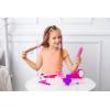imageJOYIN 17Pcs Girls Beauty Salon Set Pretend Play Doll Hair Stylist Toy Kit with Hairdryer Mirror Curling Iron and Other Accessories for Kids Toddler Fashion Cutting Makeup Party Favor Birthday Gift