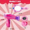 imageJOYIN 17Pcs Girls Beauty Salon Set Pretend Play Doll Hair Stylist Toy Kit with Hairdryer Mirror Curling Iron and Other Accessories for Kids Toddler Fashion Cutting Makeup Party Favor Birthday Gift