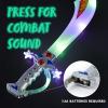 imageJOYIN 2 Deluxe Pirate 195quot LED Light Up Flashing Buccaneer Swords with Motion Activated Clanging Sounds for Realistic Play Halloween Party by Spooktacular Creations