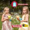 imageJOYIN 2 Kids Bubble Gun with 2 Bottles Refill Solution Bubble Machine Gun for Toddlers 13 Kids 48 Party Favors Summer Toy Outdoors Easter Birthday GiftOrangeyellow