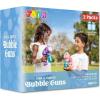 imageJOYIN 2 Kids Bubble Gun with 2 Bottles Refill Solution Bubble Machine Gun for Toddlers 13 Kids 48 Party Favors Summer Toy Outdoors Easter Birthday GiftPinkpurple