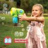 imageJOYIN 2 Kids Bubble Gun with 2 Bottles Refill Solution Bubble Machine Gun for Toddlers 13 Kids 48 Party Favors Summer Toy Outdoors Easter Birthday GiftBluegreen