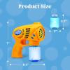 imageJOYIN 2 Kids Bubble Gun with 2 Bottles Refill Solution Bubble Machine Gun for Toddlers 13 Kids 48 Party Favors Summer Toy Outdoors Easter Birthday GiftOrangeyellow