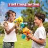 imageJOYIN 2 Kids Bubble Gun with 2 Bottles Refill Solution Bubble Machine Gun for Toddlers 13 Kids 48 Party Favors Summer Toy Outdoors Easter Birthday GiftOrangeyellow