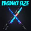 imageJOYIN 2 Packs Toys Ninja Swords for Kids with Motion Activated Clanging Sounds Vibrant Blue and Multi Color Deluxe Play Sword for Halloween Party Costume Accessories