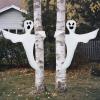 imageJOYIN 2 Pcs 53 Halloween Decoration Outdoor Halloween Tree Wrap Ghost Decoration Outdoor Smiling Hanging Ghost Design for Lawn Tree Party Supplies Haunted House Wrap DecorCute Ghost