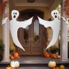 imageJOYIN 2 Pcs 53 Halloween Decoration Outdoor Halloween Tree Wrap Ghost Decoration Outdoor Smiling Hanging Ghost Design for Lawn Tree Party Supplies Haunted House Wrap DecorScary Ghost